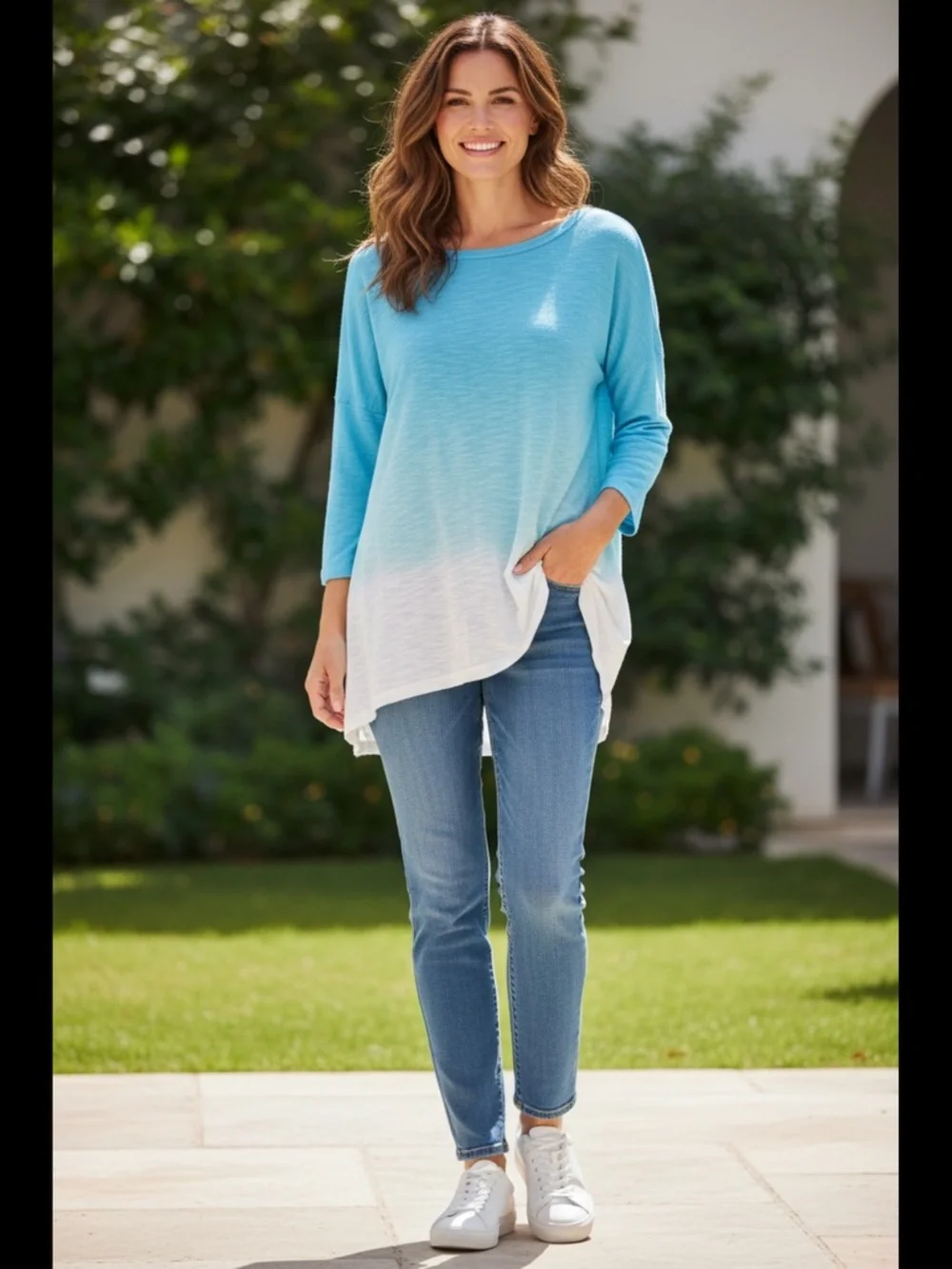 cato-tops-ombr-tunic-with-back-cutout-size-xlcato-poshmark